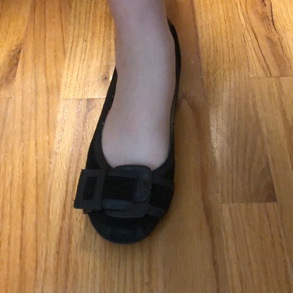 Black suede flats - Picture 2 of 4